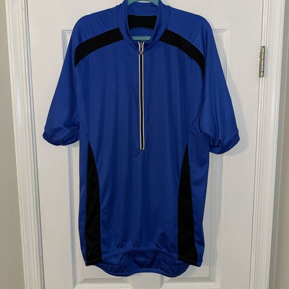Aerotech Cyclewear Men’s Size 2XLT Cycling Shirt Blue Water Bottle Pockets - Picture 13 of 16